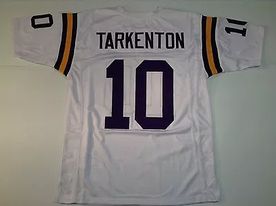 UNSIGNED CUSTOM Sewn Stitched Fran Tarkenton White Jersey - M L XL 2XL 3XL • $35.99