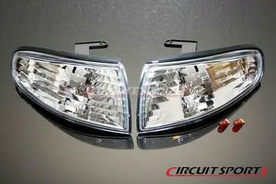 $67.50 • Buy Circuit Sports Front Clear Corner Lights For 95-96 Nissan 240SX Silvia S14 Zenki