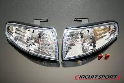 Circuit Sports Front Clear Corner Lights For 95-96 Nissan 240SX Silvia S14 Zenki • $67.50