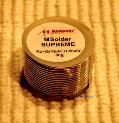 Mundorf Silver-Gold Supreme Solder 50g  8.5M • $49.95