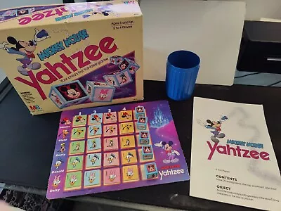 1988 Mickey Mouse Board Game Yahtzee Milton Bradley Vintage • $24.99