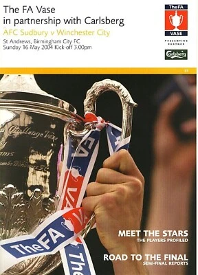 £3.99 • Buy FA VASE FINAL 2004 Winchester City V AFC Sudbury @ Birmingham City