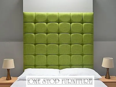 Java High Headboard Wall Fixing Linen All Sizes & 14 Colours Cheapest On EBay! • £69.99