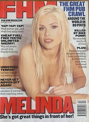 Fhm Magazine ~ April 1997 ~ Melinda Messenger • £6