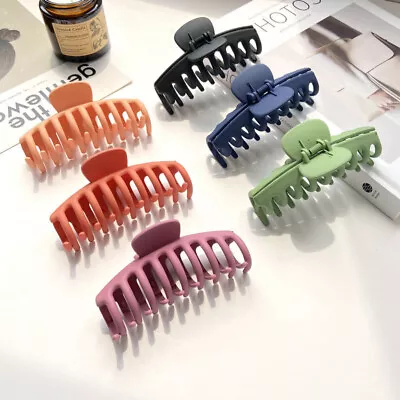 $9.99 • Buy Women Claw Clip MultiColors Hair Claw Large Hair Clips Crab Hair Accessories
