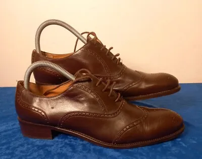 House Of Bruar. Mens Brogues Shoes Dark Brown Size 8 Uk. • £22.99