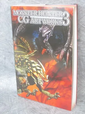 MONSTER HUNTER CG Art Works 3 W/Poster Illustration Fan Book 2015 3DS FT47 • $75