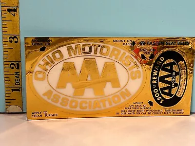 Cleveland Ohio AAA Automobile Club Gold Windshield And Truck Stickers. • $23