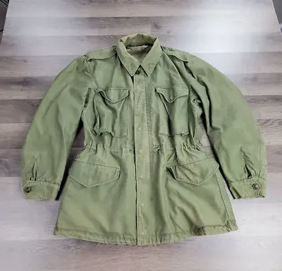 Original US Army M-1951 Field Jacket Small Regular EC OG-107 Vietnam Korea Rare • $99.95