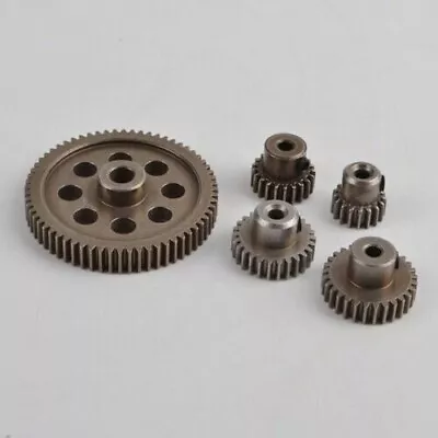 Metal Spur Diff Gears 64T Motor Pinion For Tamiya TT-02 TT-01 Redcat HSP Upgrade • $11