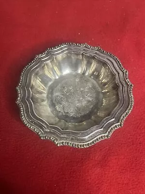 Vintage Italy Hmc Avon Silverplate Candy Trinket Dish Bowl 6  Ornate Design  • $11.77
