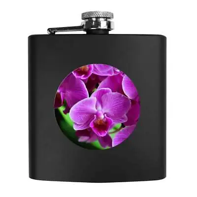 6oz (170ml) 'Pink Orchids' Pocket Hip Flask (HP00002271) • £14.99