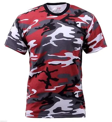 Red Camo Camoflage Mens Rothco Red Camo Tshirt Style 6006 T-shirt Sizes S To 3x  • $11.99