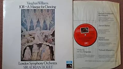 ASD 2673 Vaughn Williams JOB A Masque For Dancing LSO Boult HP TAS List NM • £35