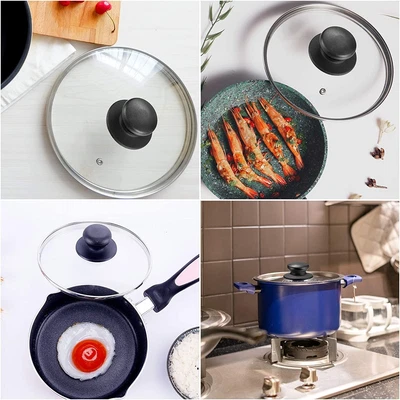 £6.49 • Buy 4 Pcs Pot Lid Knob, Universal Replacement Pan Lid Cover Knobs Cookware Handle