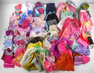 Barbie Vtg Clone HM Lot Almost 1 Lb Dresses Tops Pants Jackets Skirts 4 Acc. • $24.99