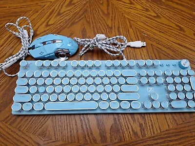 Gaming Keyboard And MouseRetro Steampunk Vintage Typewriter-Style Mechanical • $45