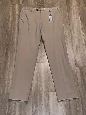 New With Tags Zanella Men’s Brown Dress Pants Size 40 Parker • $39.99