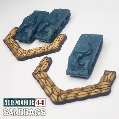 Memoir 44 3mm MDF Sandbags PACK OF 8 | World War 2 Gaming Scenery • $4