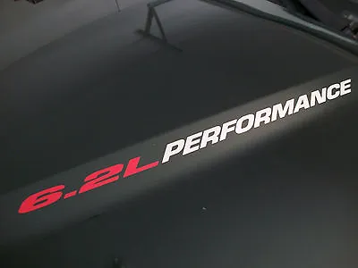 6.2L PERFORMANCE (pair) Hood Sticker Decals Chevrolet Camaro SS Silverado GMC • $11.49