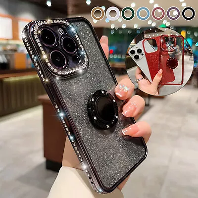 $12.99 • Buy For IPhone 14 Pro Max 13 12 11 XS XR 8 7 TPU Case Plating Cover Bling Diamond
