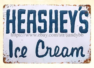 Hershey's Ice Cream Metal Tin Sign Apartment Decorating • $18.89