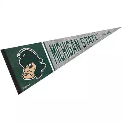 Michigan State University Throwback Vintage Full Size Pennant • $14.95