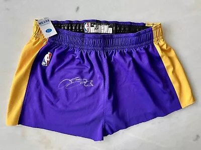 2018-19 LeBron James Signed Lakers Practice Worn Cutoff Shorts Beckett Mears LOA • $4600