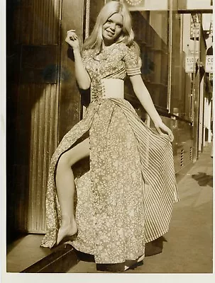 MARY QUANT Original 1969 6 X 8 UK Fashion Press Photo Liberty Hippie Dress Vv • $9.99