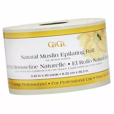 GIGI Natural Muslin Roll (3.25 In. X 40 Yards ) • $18.99