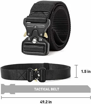 Men's Military Tactical Belt Adjustable Buckle Gun Belt Quick Release Army Belts • $9.13