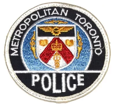 TORONTO METROPOLITAN - WINGED WHEEL -ONTARIO CANADA Police Patch USED 3.5” • $6.99