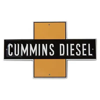 Cummins Diesel Engines Iron Cross Metal Tin Tacker Garage. Man Cave Wall Sign • $47.95