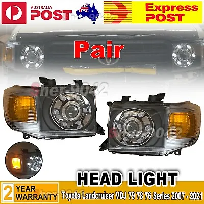 LED Headlights For Toyota Landcruiser Land Cruiser VDJ 79 78 76 Series 2007-2021 • $589.95