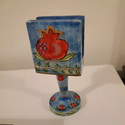 Yair Emanuel Standing Matchbox Holder With Matchbox - Pomegranate • $15