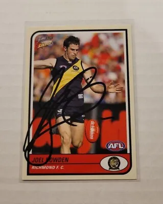 $9.95 • Buy Richmond Tigers - Joel Bowden Signed Afl 2005 Select Card