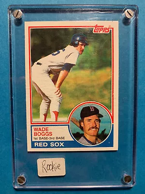 Wade Boggs 1983 Topps #498 Rookie Card RC Boston Red Sox • $11.95