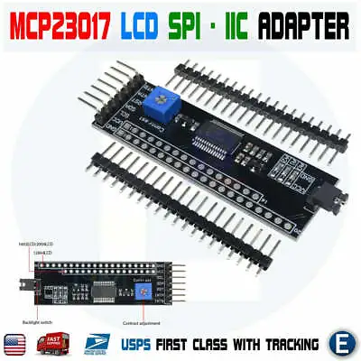 MCP23017 1602/2004/12864 LCD I2C IIC Interface Serial Adapter Expander Board USA • $12.93