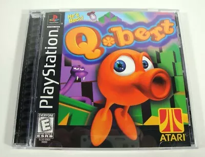 PlayStation PS1 Qbert Arcade Game Original With Manual & Case Atari 1999 • $22.95