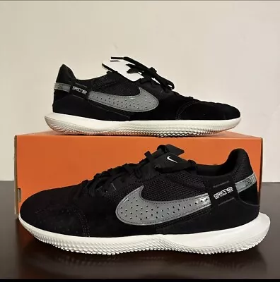 Nike Streetgato Black White Indoor Soccer Shoes Mens NEW*DC8466-010 • $64.82