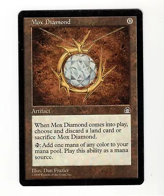 Mtg Stronghold Mox Diamond Reserve List Card 1200dpi Scans • $699.99