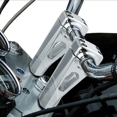 Motorcycle Universal 4  Handlebar Risers Fit For Harley Honda Kawasaki 1'' Bars • $69.99