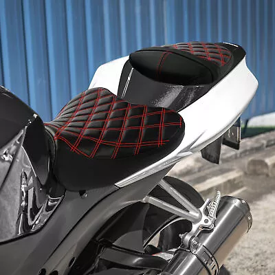 Driver Rider & Passenger Seat  Fit For Suzuki GSXR1000 2007-2008 Black+Red • $89.99