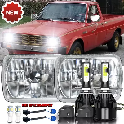 Pair 5x7  7x6  LED Headlights Hi/Lo Beam Fits Dodge D150 D250 D350 Ram 50 H4 • $99.99