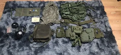 US Military 1980-1990s Gear Lot M40 Gas Mask Alice Buttpack Compass • $555