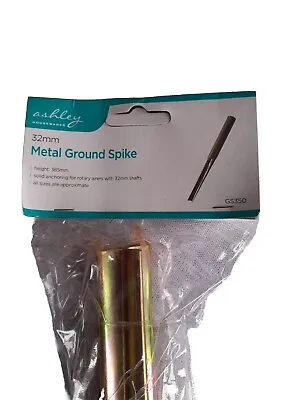 32mm Metal Ground Spike Garden Parasol Umbrella Stand Rotary Air Washing Line • £5.49