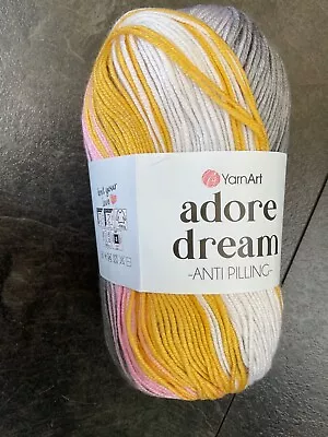 YarnArt Adore 100% Acrylic DK Knitting Crochet Anti Pilling Yarn. 100g Balls. • £2.50