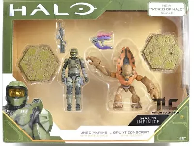 Halo Infinite Series 2 Figure Pack & Weapon Jazwares - UNSC MARINE + GRUNT MISB • $74.90