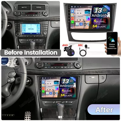 644G Android 13 8 Core Carplay Car Radio For Mercedes Benz E-W211 E320 E500 E350 • $199.99