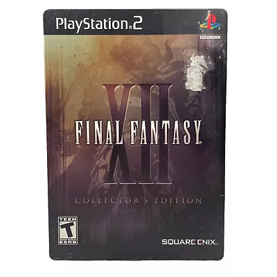 Final Fantasy XII - Collectors Steelbook Edition - With Manual - Sony PS2 NTSC-U • $78